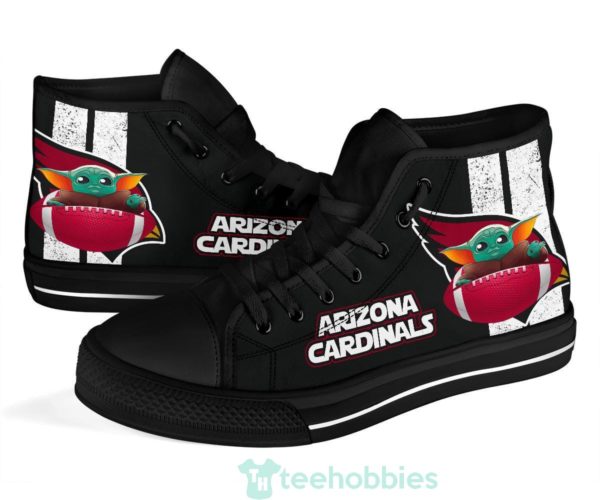 arizona cardinals baby yoda high top shoes 4 ch8QC 600x500px Arizona Cardinals Baby Yoda High Top Shoes