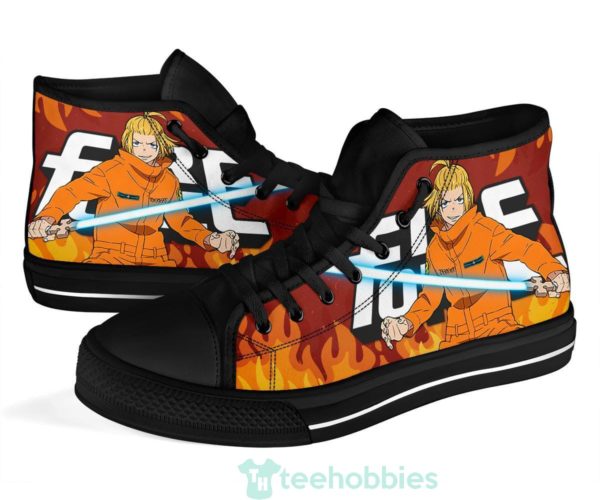 arthur boyle fire force anime high top shoes fan gift 4 MyzAQ 600x500px Arthur Boyle Fire Force Anime High Top Shoes Fan Gift