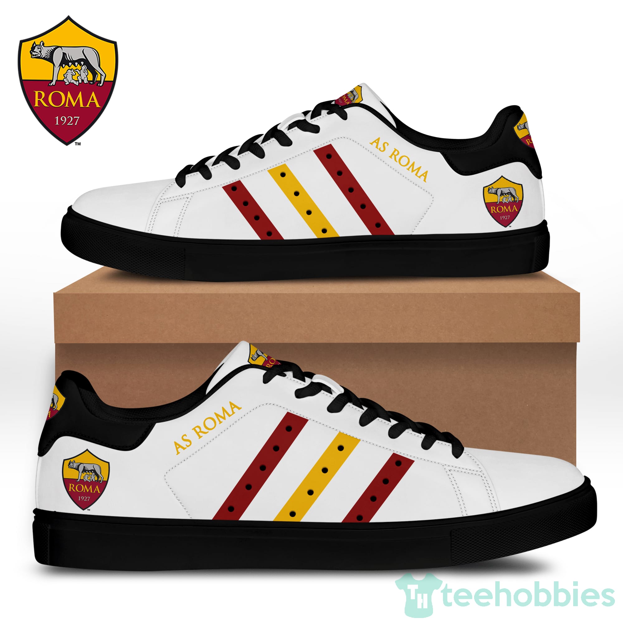 As Roma For Fans Low Top Skate Shoes Product photo 2
