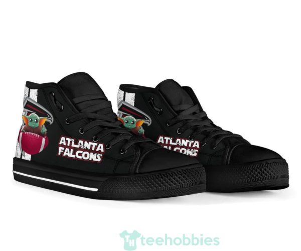 atlanta falcons baby yoda high top shoes 3 FIZlS 600x500px Atlanta Falcons Baby Yoda High Top Shoes