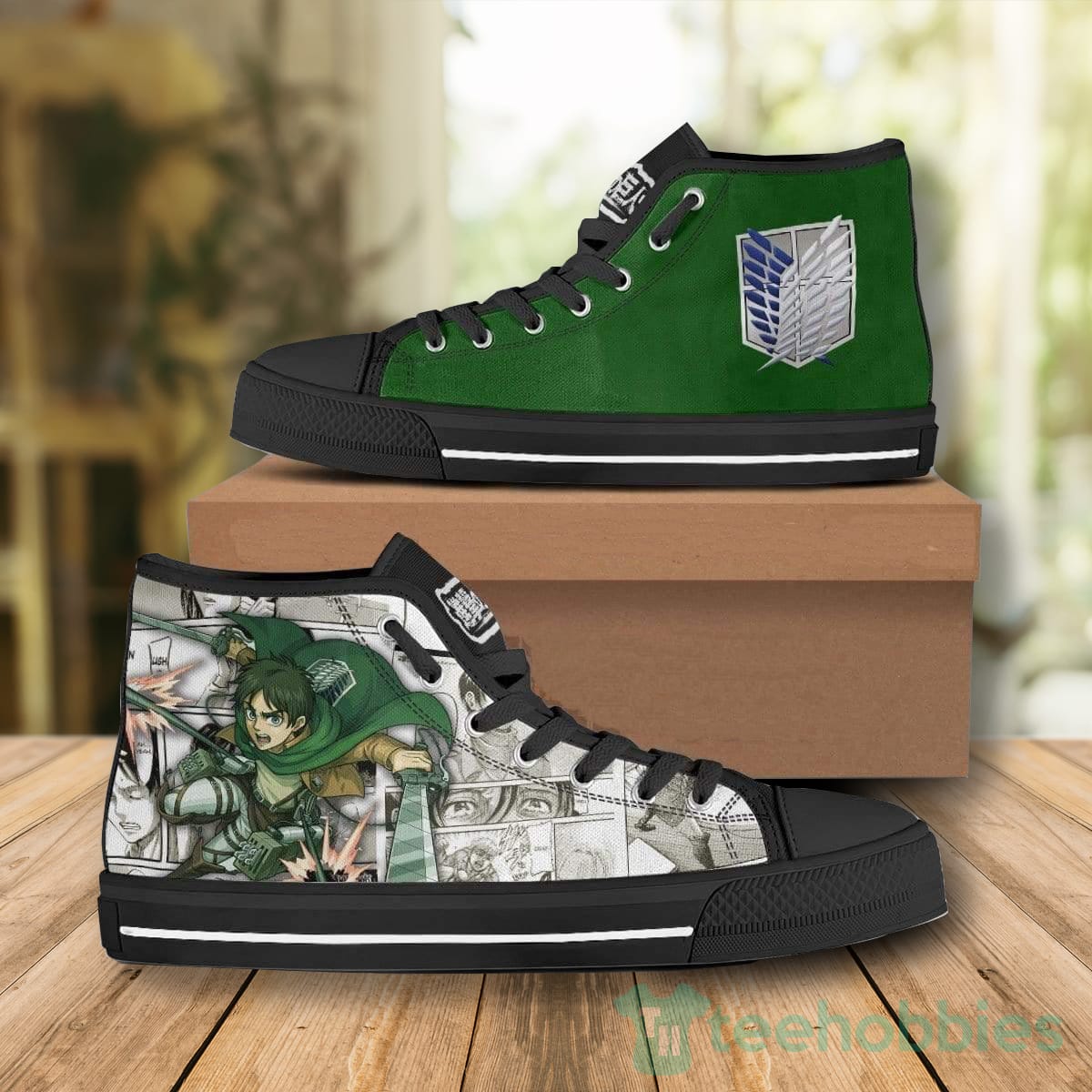 Attack on Titan Shoes Eren Yeager High TopsCanvas Shoes Product photo 2