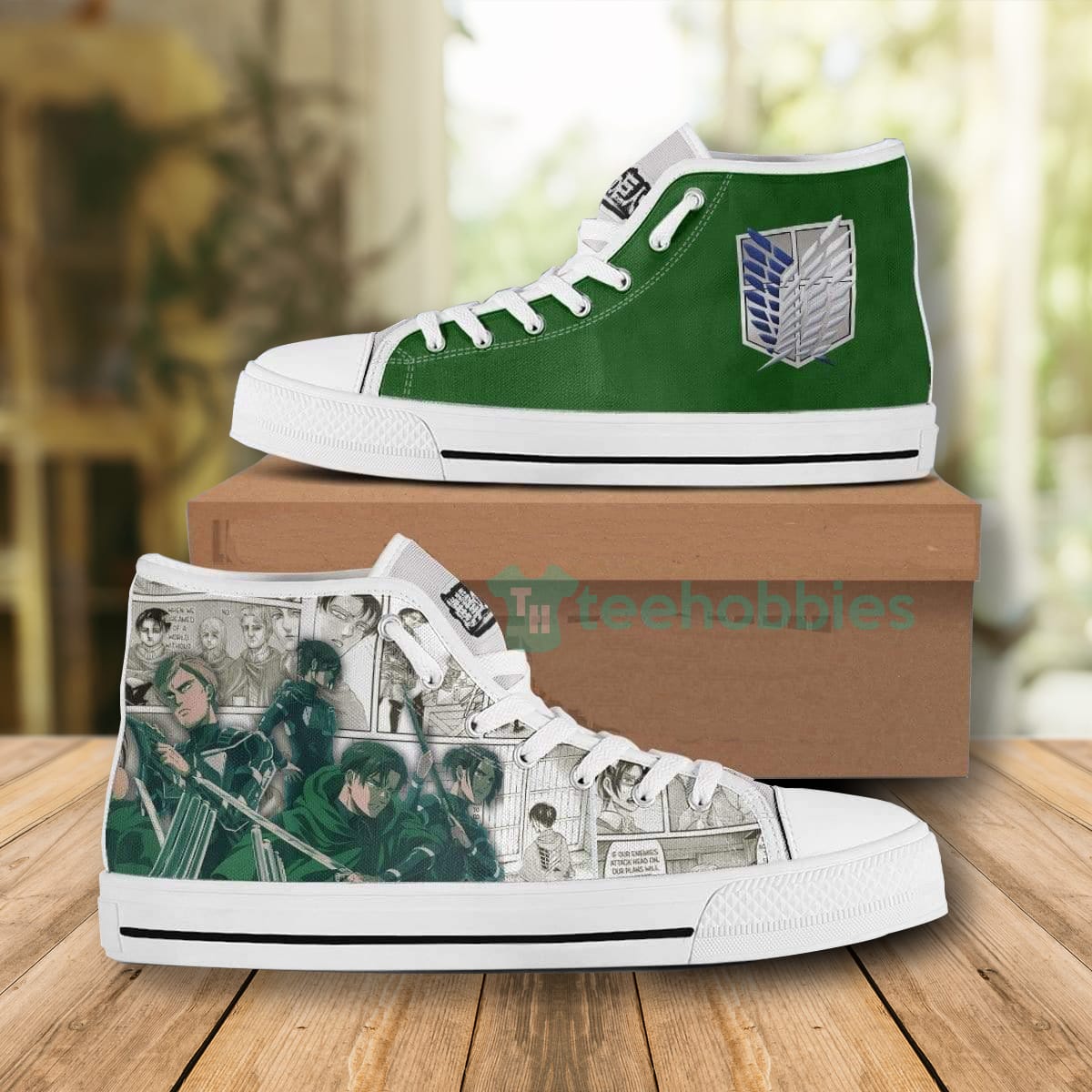 Attack on Titan Shoes Survey Corps High Tops Shoes Product photo 1