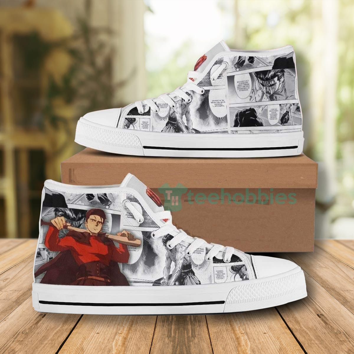 Bad High Top Canvas Shoes Custom One Punch Man Product photo 1