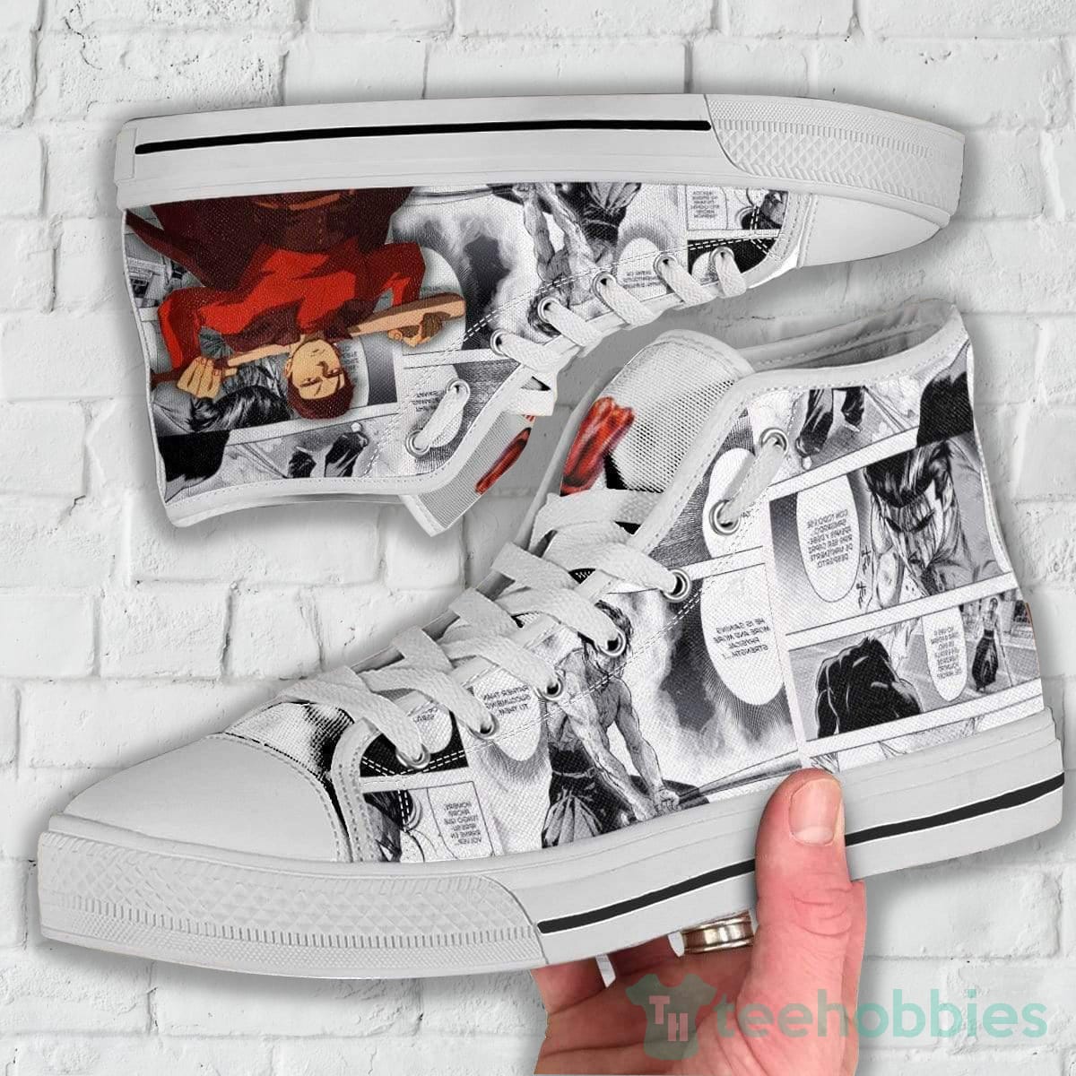 Bad High Top Canvas Shoes Custom One Punch Man Product photo 2