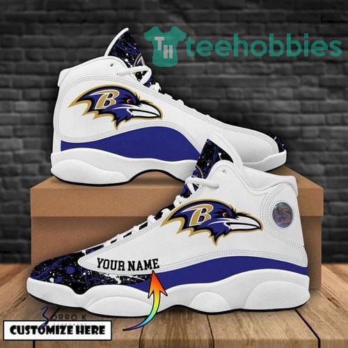 Baltimore Ravens Football Air Jordan 13 Sneakers Shoes Personalized Shoes Product photo 1