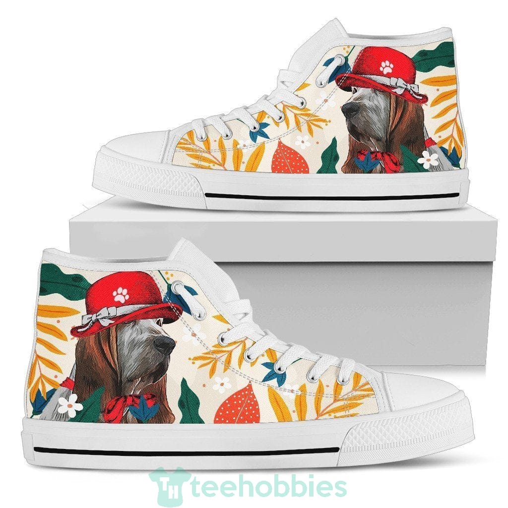Basset Hound Dog Women High Top Shoes Funny