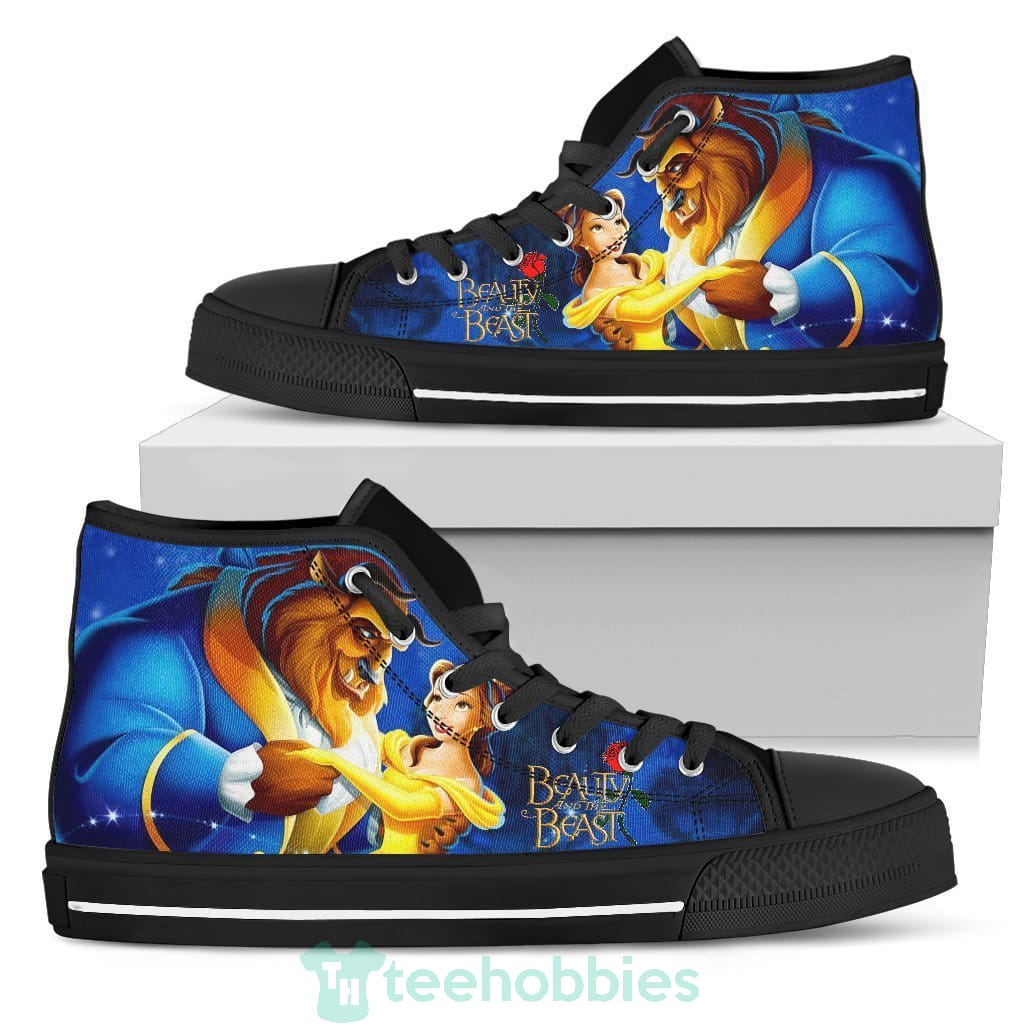 Beauty And The Beast Couple High Top Shoes Gift Idea Product photo 2