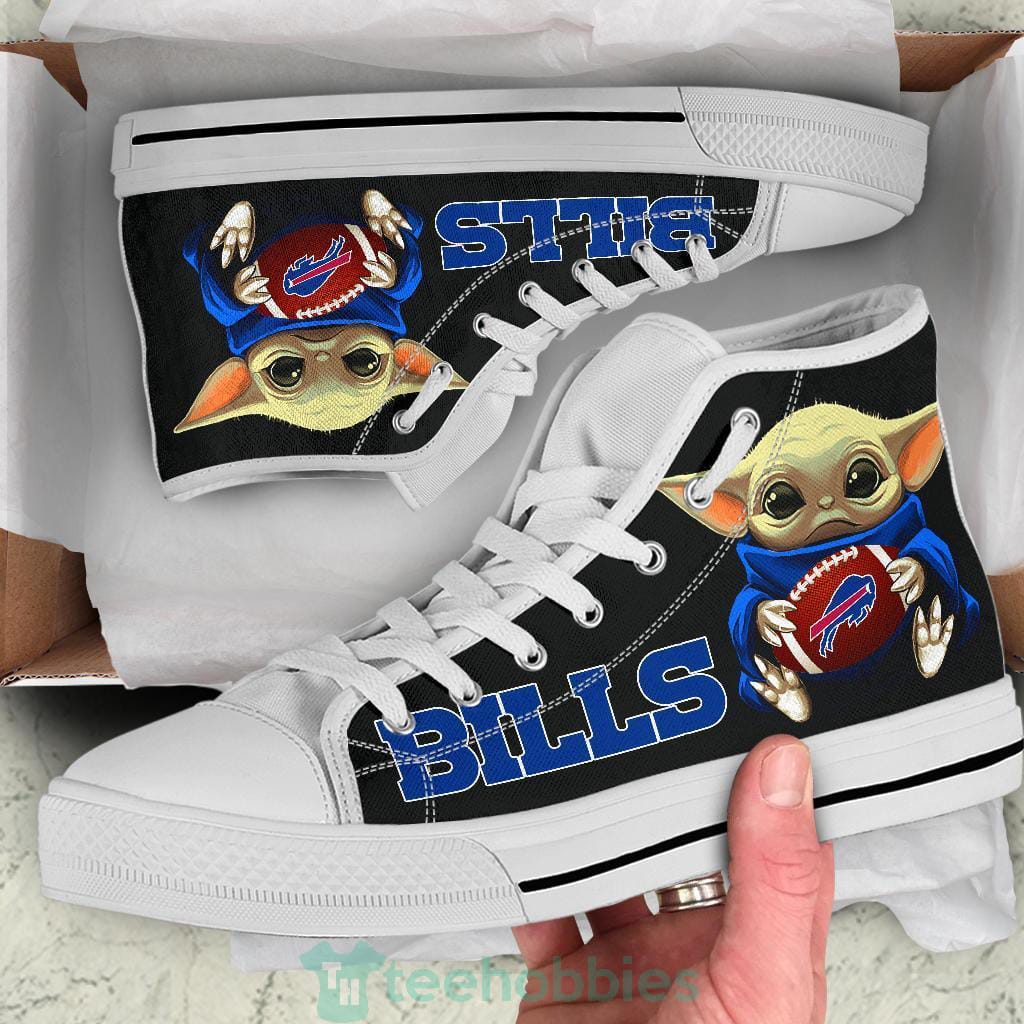 Bills  Cute Baby Yoda High Top Shoes Fan Gift Product photo 2