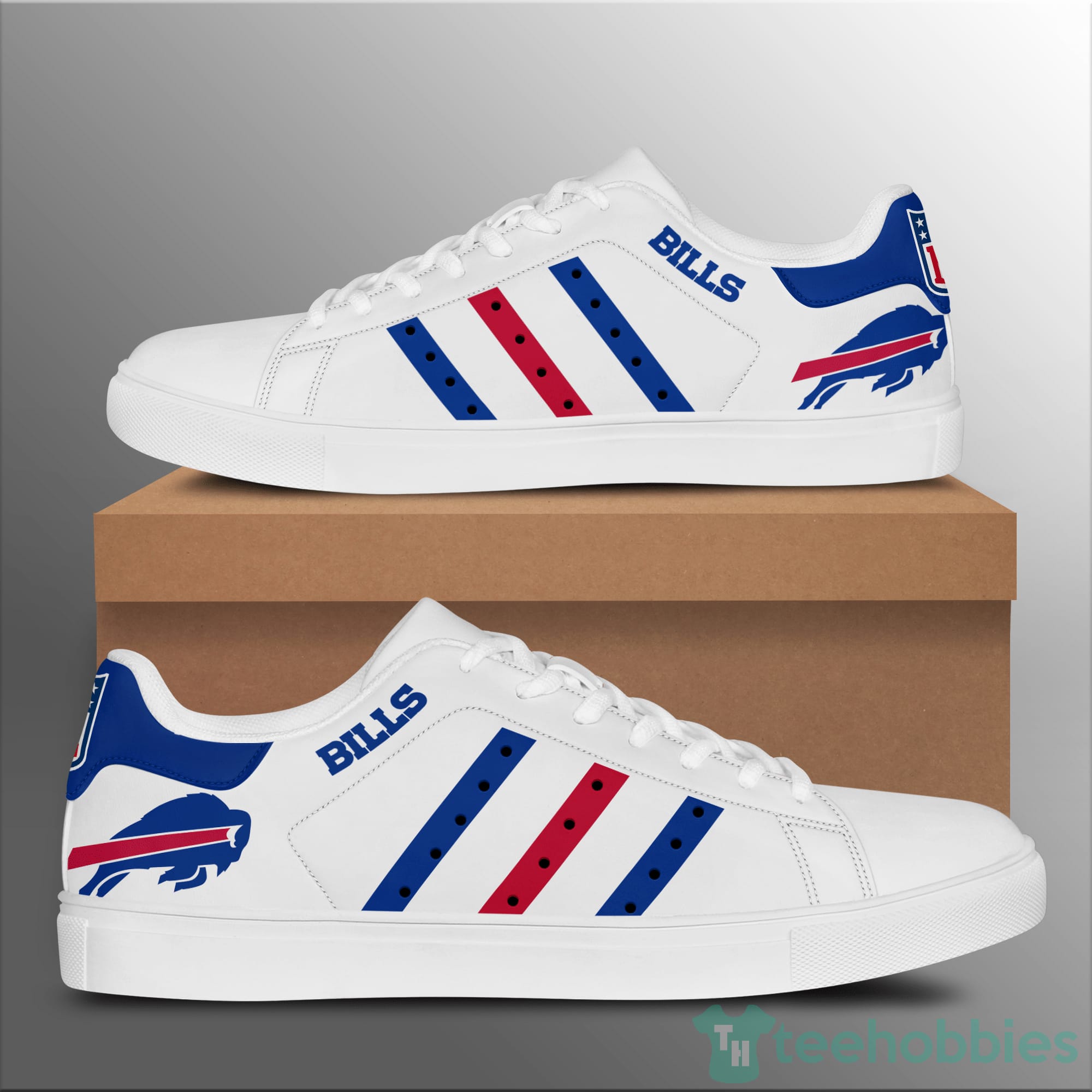 Bills White Low Top Skate Shoes Product photo 1