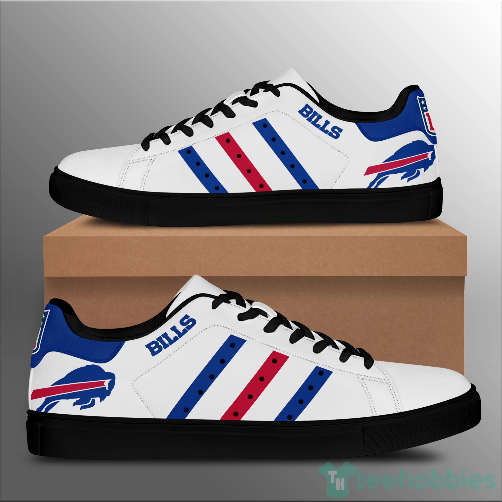 Bills White Low Top Skate Shoes Product photo 2