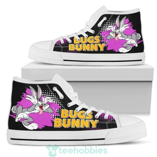 bugs bunny sneaker high top shoes looney tunes fan 3 Kvw2J 600x600px Bugs Bunny Sneaker High Top Shoes Looney Tunes Fan