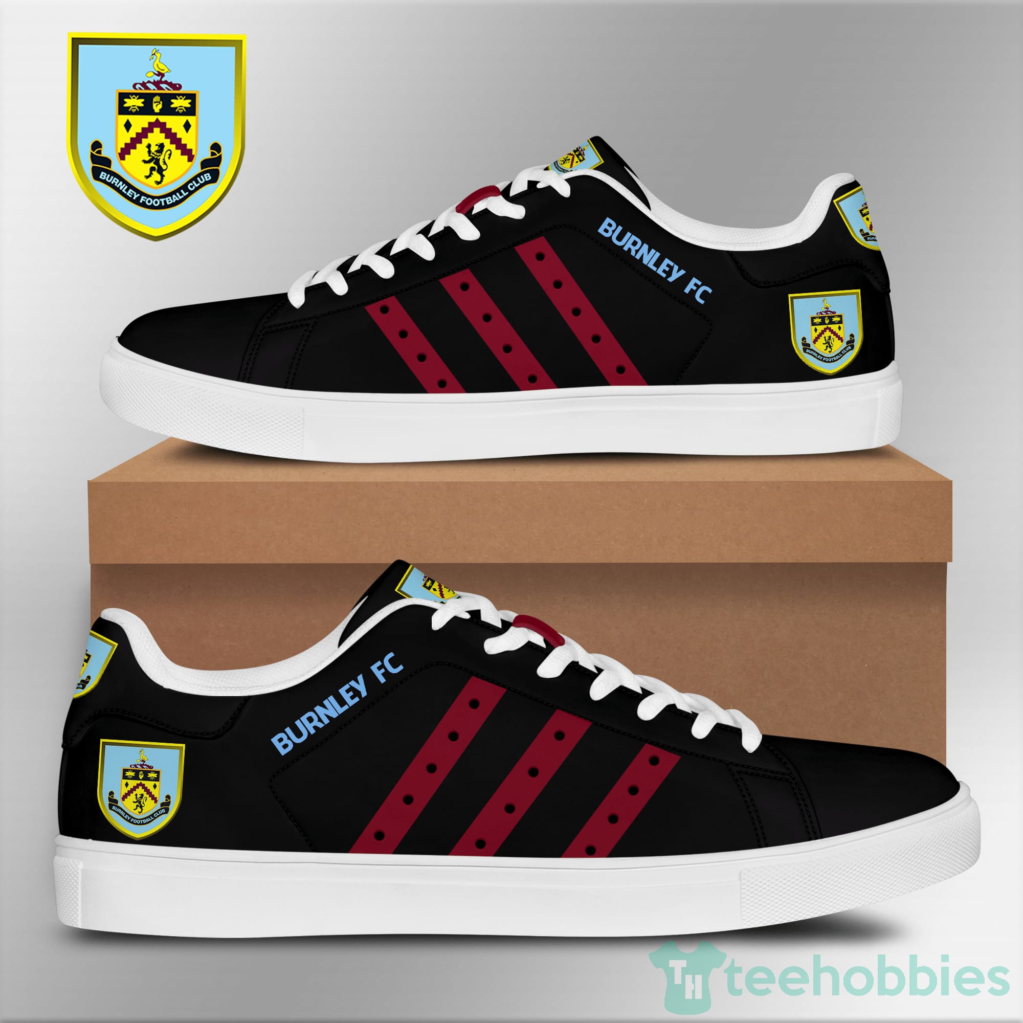 Burnley F.C Black Low Top Skate Shoes Product photo 1