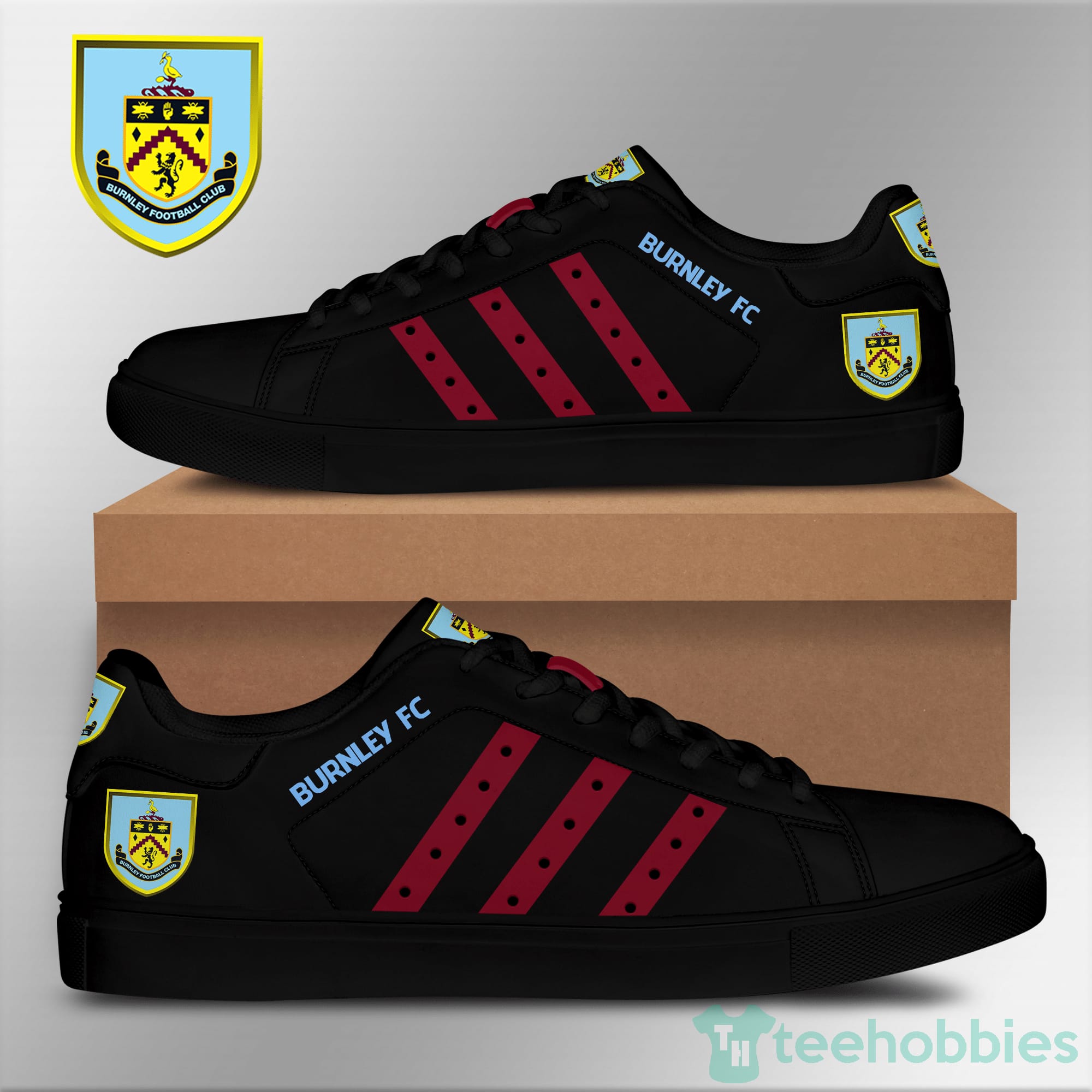 Burnley F.C Black Low Top Skate Shoes Product photo 2
