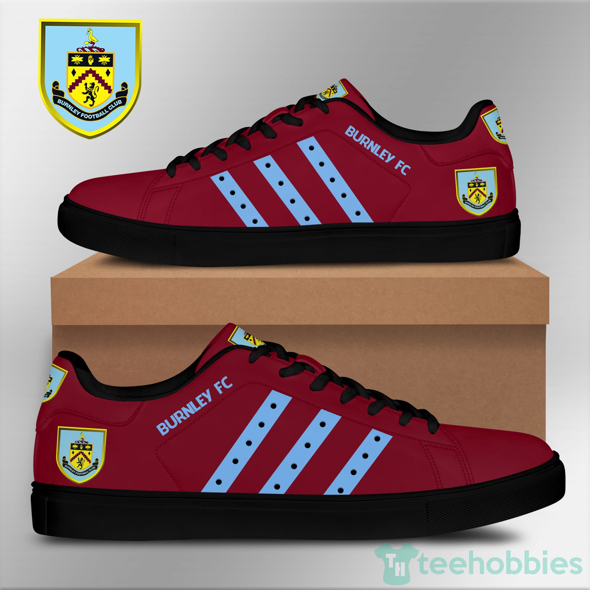 Burnley F.C Red Low Top Skate Shoes Product photo 2