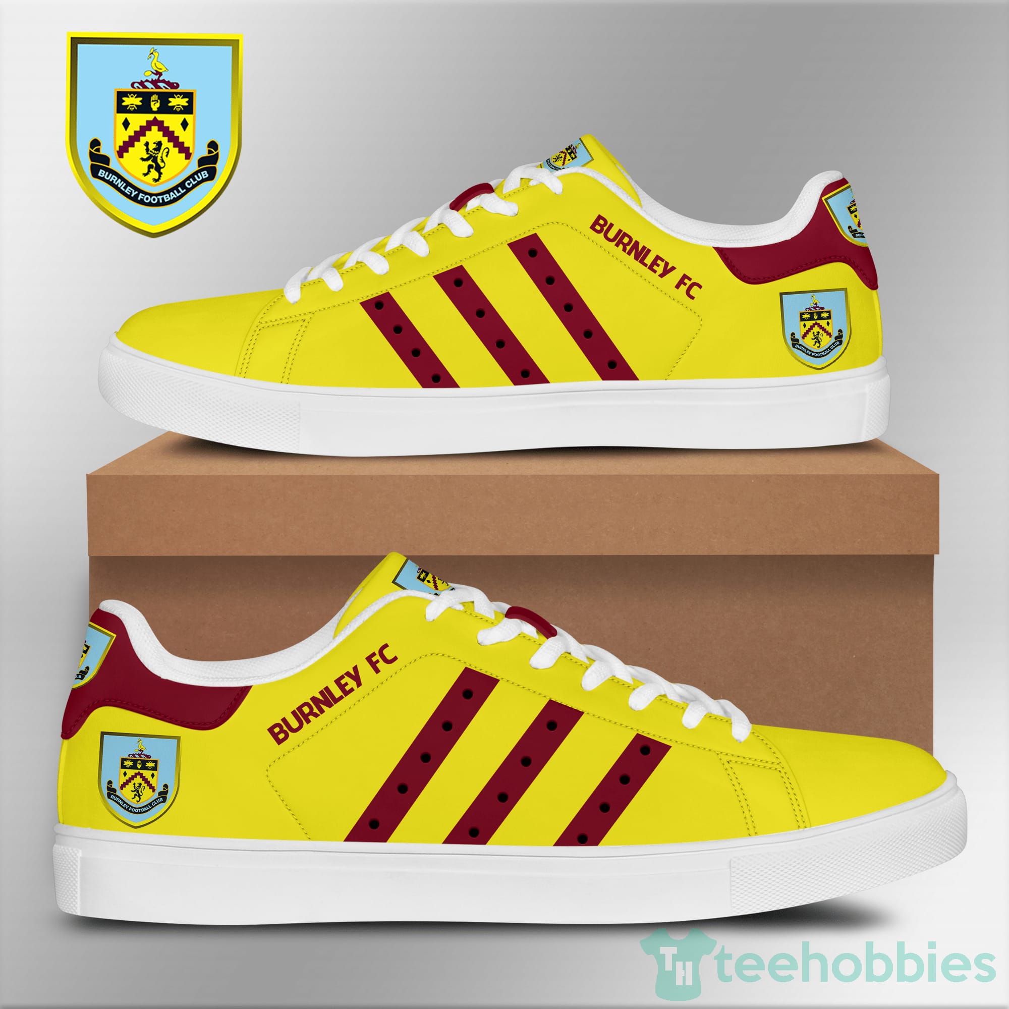 Burnley F.C Yellow Low Top Skate Shoes Product photo 1