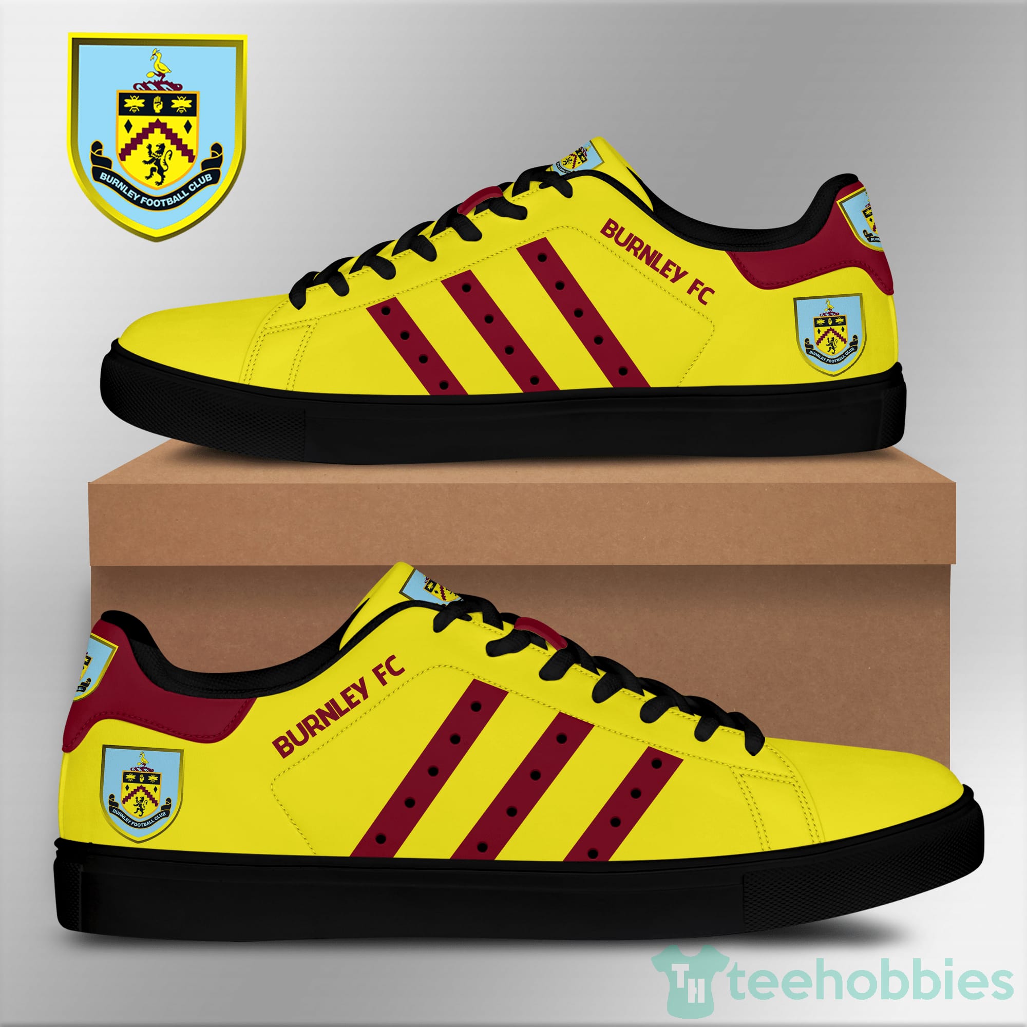 Burnley F.C Yellow Low Top Skate Shoes Product photo 2