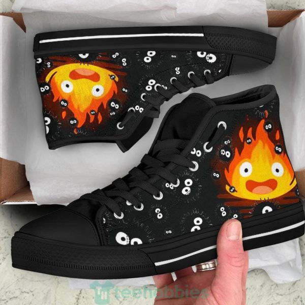 calcifer howls moving castle high top shoes fan gift 2 EKcsw 600x600px Calcifer Howl's Moving Castle High Top Shoes Fan Gift