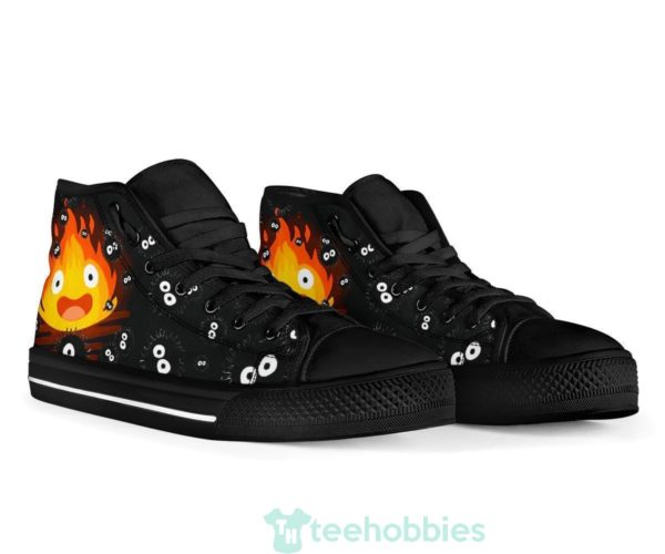 calcifer howls moving castle high top shoes fan gift 3 y1LIY 600x500px Calcifer Howl's Moving Castle High Top Shoes Fan Gift