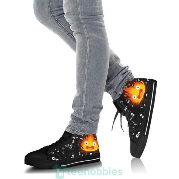 calcifer howls moving castle high top shoes fan gift 5 nFYBp 600x600px Calcifer Howl's Moving Castle High Top Shoes Fan Gift