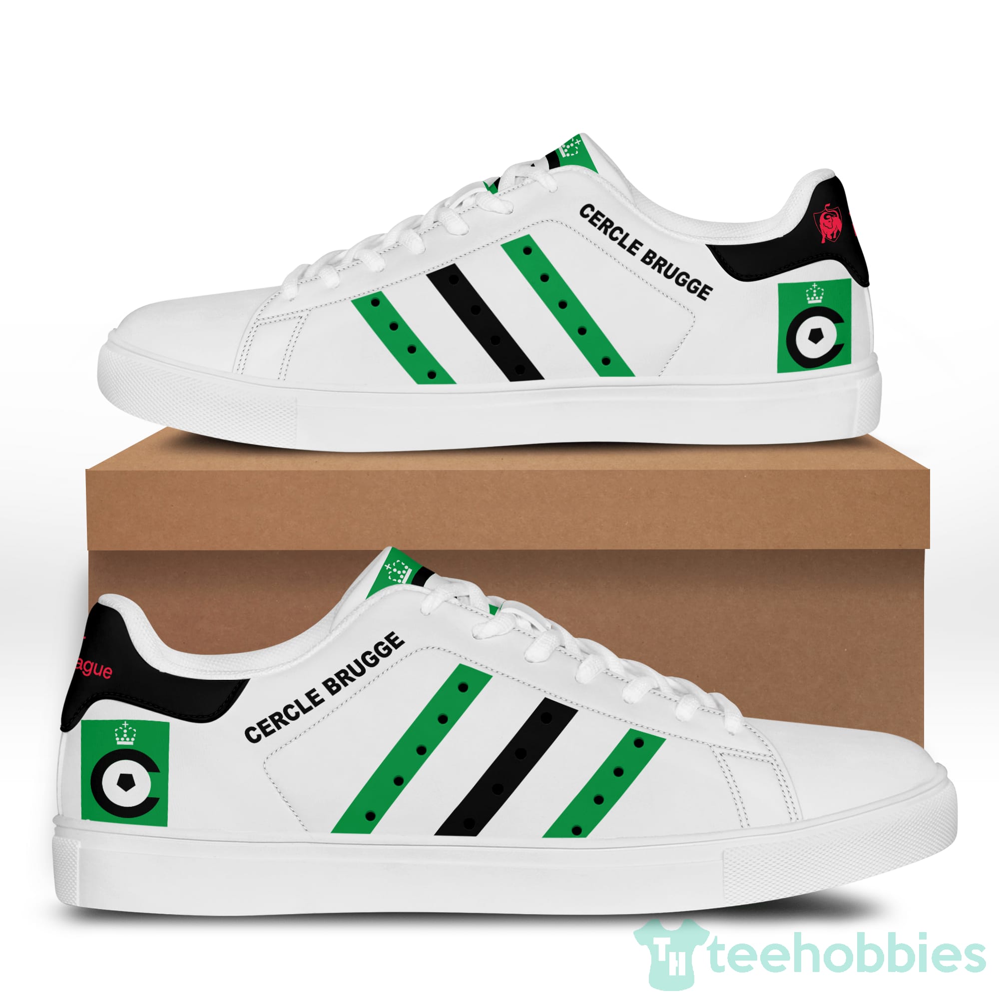 Cercle Brugge K.S White Low Top Skate Shoes Product photo 1