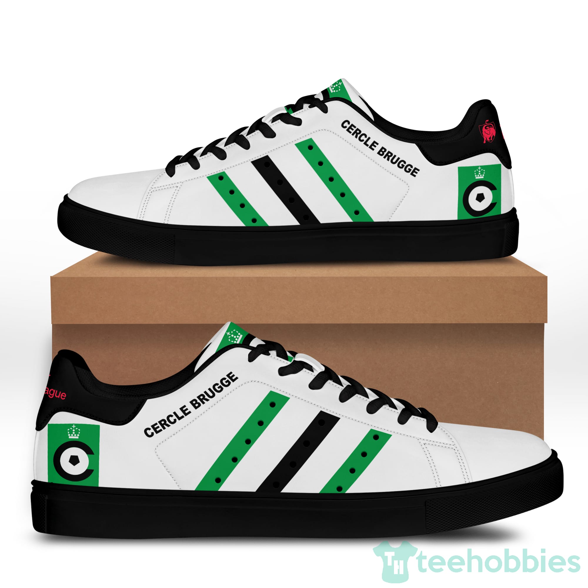 Cercle Brugge K.S White Low Top Skate Shoes Product photo 2