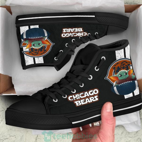 chicago bears baby yoda high top shoes 2 KZ24i 600x600px Chicago Bears Baby Yoda High Top Shoes