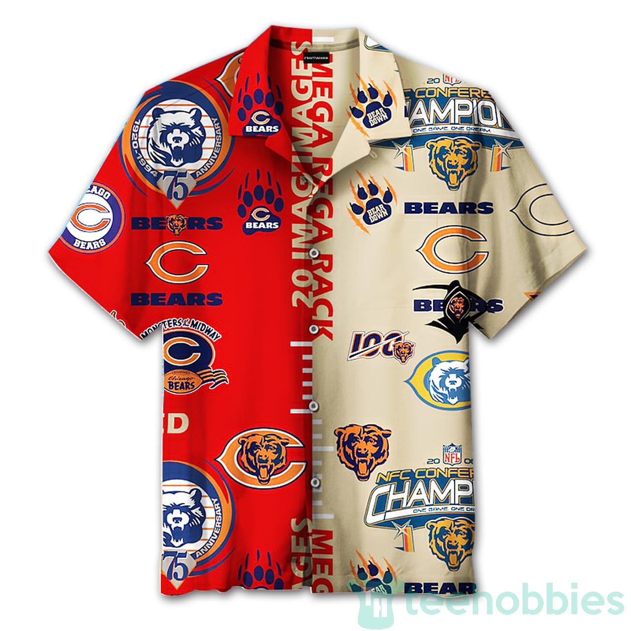 Chicago Bears Champions Print Unisex Hawaiian Shirt