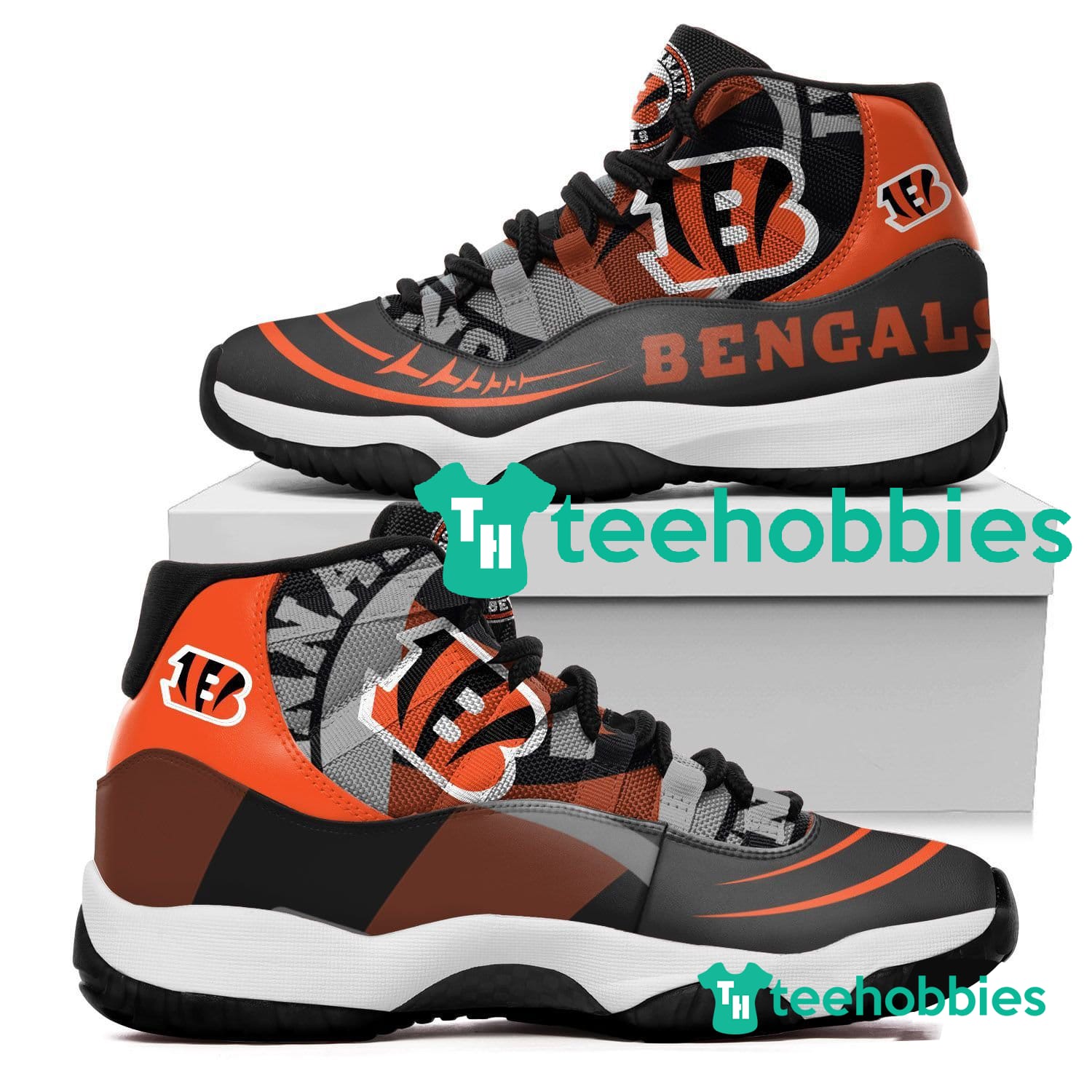 Cincinnati Bengals New Air Jordan 11 Sneakers Shoes