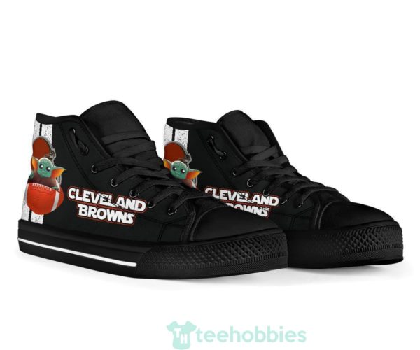 cleveland browns baby yoda high top shoes 3 ow9Ed 600x500px Cleveland Browns Baby Yoda High Top Shoes