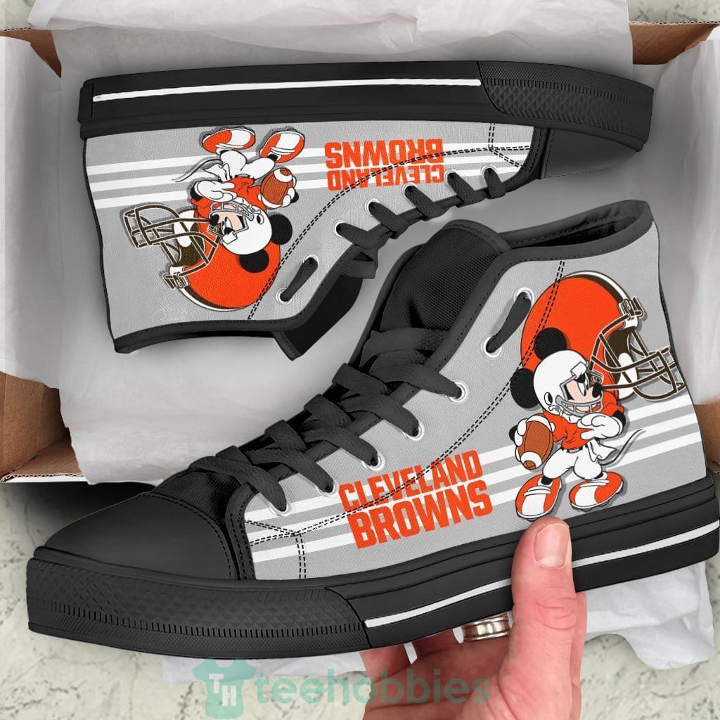 Cleveland Browns Sneakers High Top Shoes Fan Gift