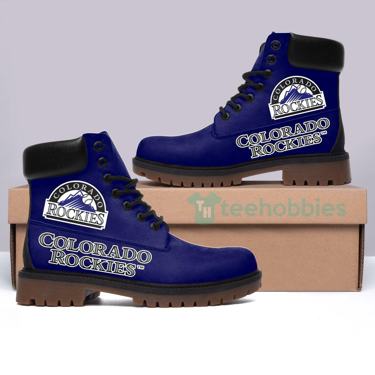 Colorado Rockies Baseball Winter Leather Boots Product photo 1