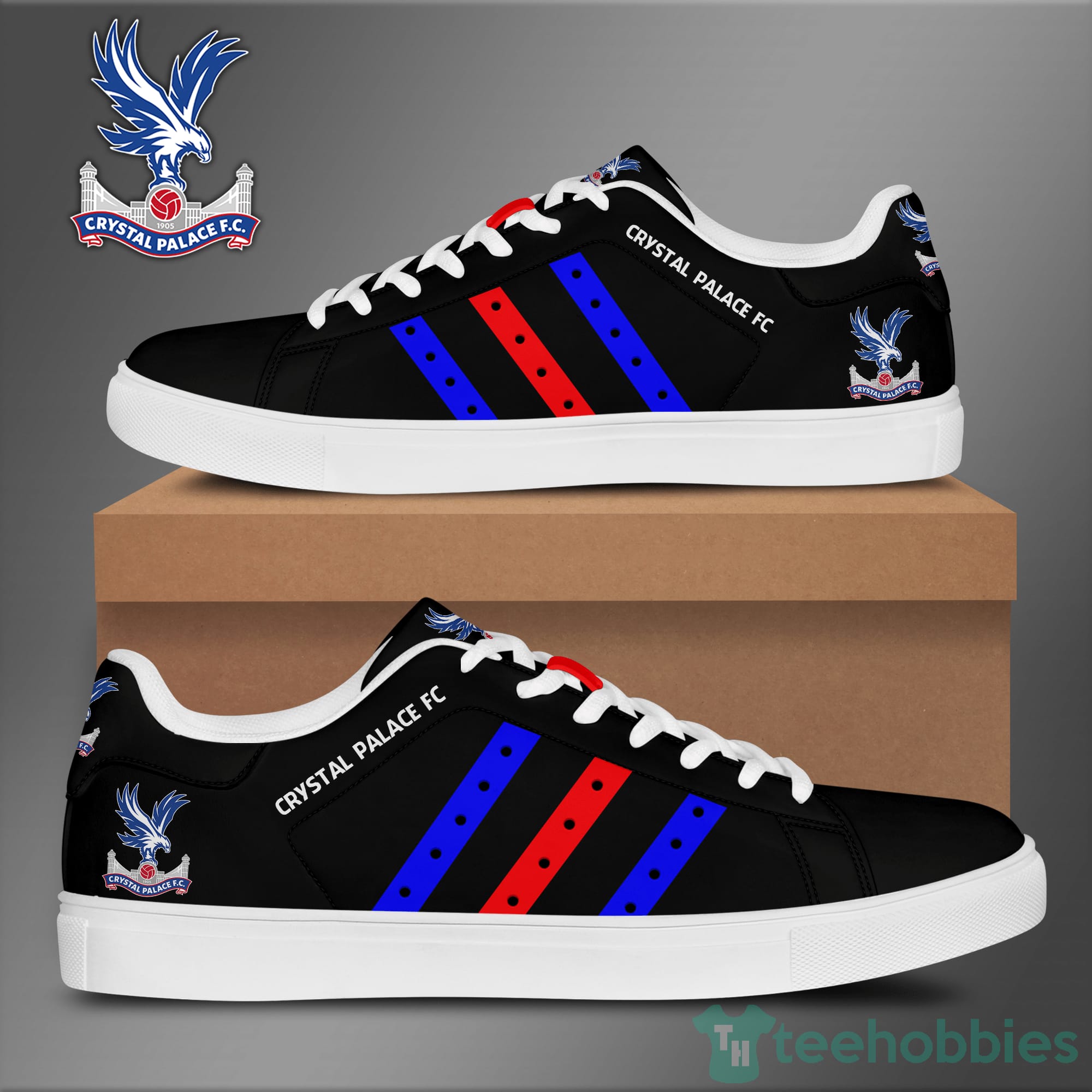 Crystal Palace Fc Black Low Top Skate Shoes Product photo 2