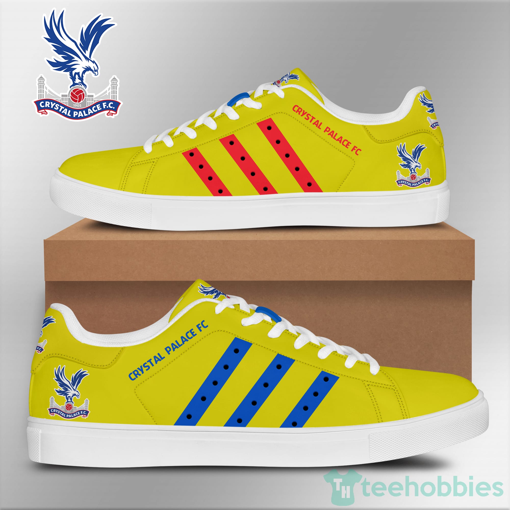 Crystal Palace Fc Yellow Low Top Skate Shoes