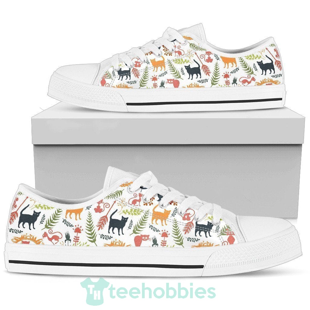 Cute Cats Sneakers Low Top Shoes For Cat Lover
