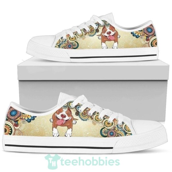 cute pitbull sneakers low top shoes 1 7HYna 600x600px Cute Pitbull Sneakers Low Top Shoes