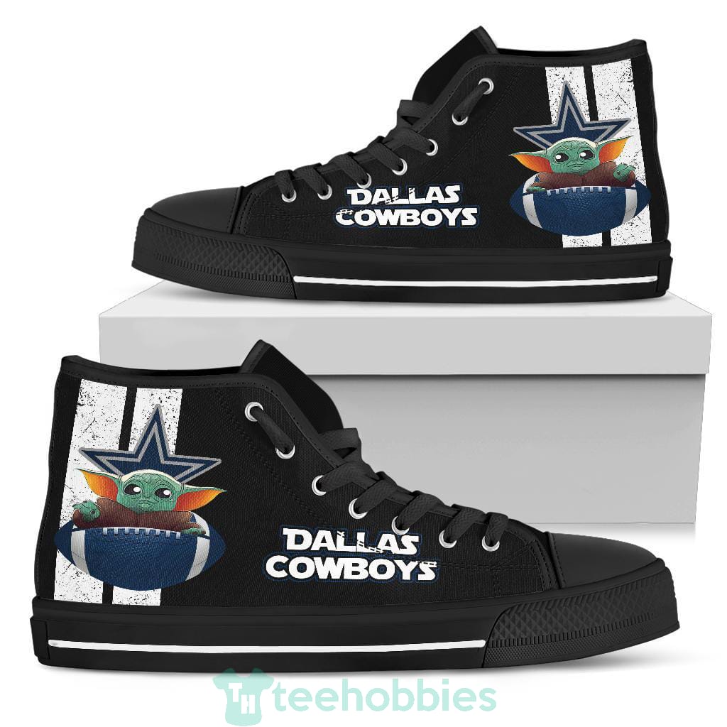 Dallas Cowboys  Baby Yoda High Top Shoes Product photo 1