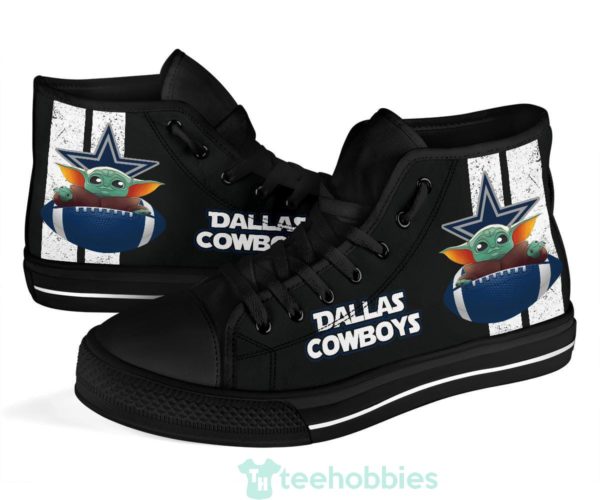 dallas cowboys baby yoda high top shoes 4 deq04 600x500px Dallas Cowboys Baby Yoda High Top Shoes