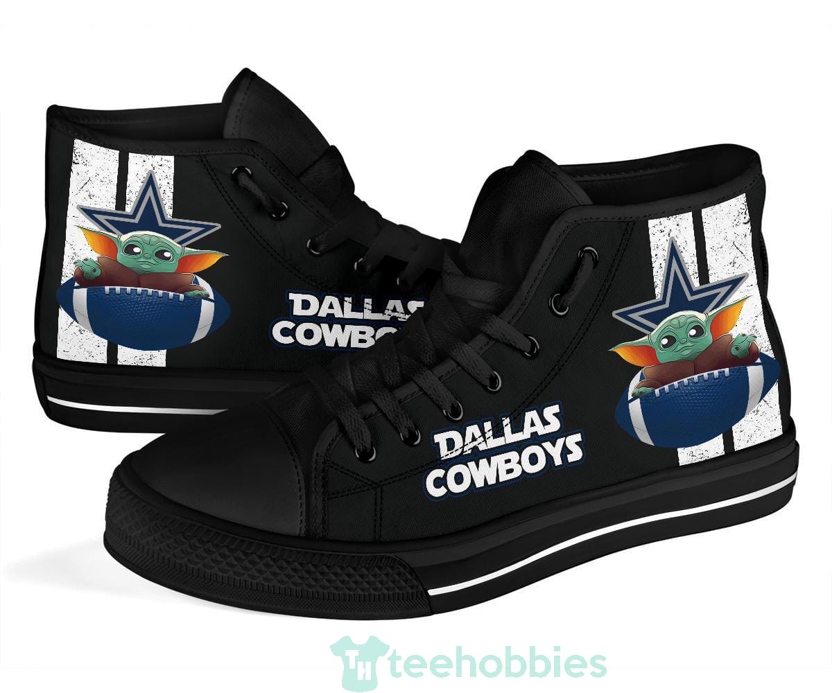 Dallas Cowboys  Baby Yoda High Top Shoes Product photo 2