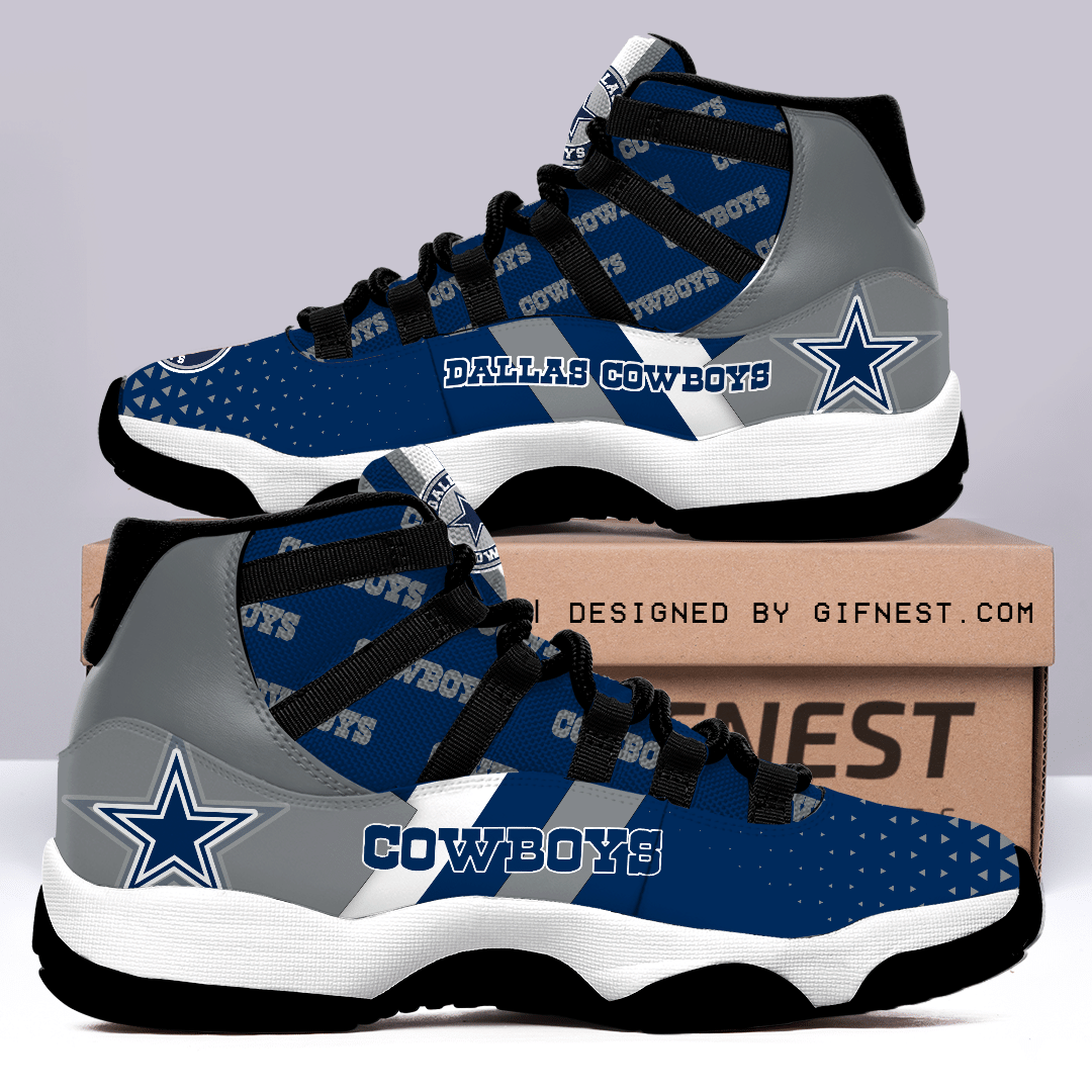 Dallas Cowboys For Fans Air Jordan 11 Shoes.  style: Men's Air Jordan 11, color: Navy Blue
