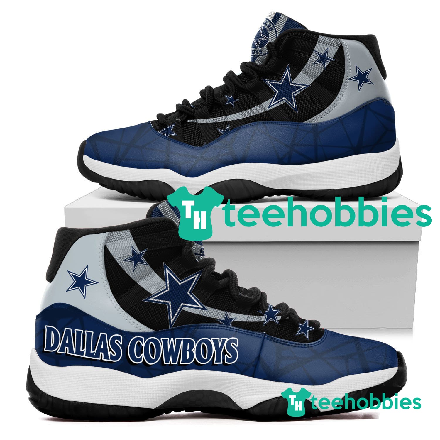 Dallas Cowboys Logo Air Jordan 11 Sneakers Shoes