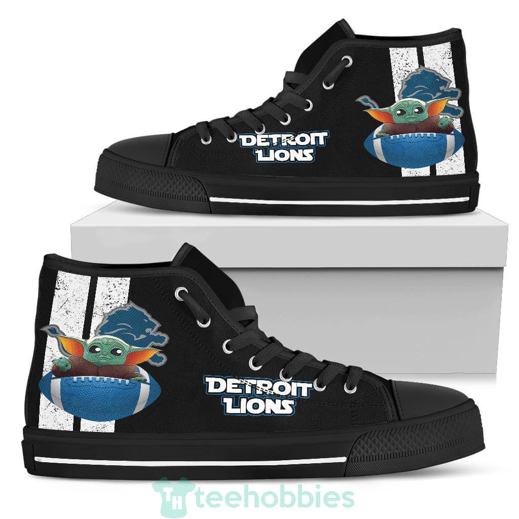 Detroit Lions  Baby Yoda High Top Shoes Product photo 1