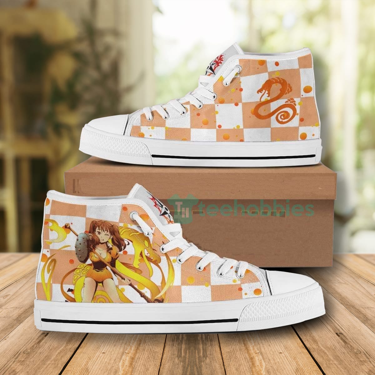 Diane High Top Canvas Shoes Custom The Seven Deadly Sins