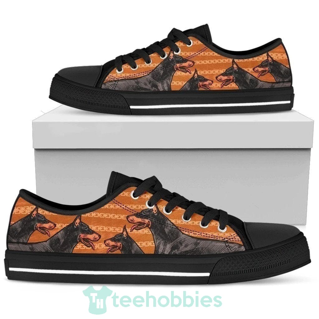 Doberman Dog Lover Sneakers Low Top Shoes Gift Idea