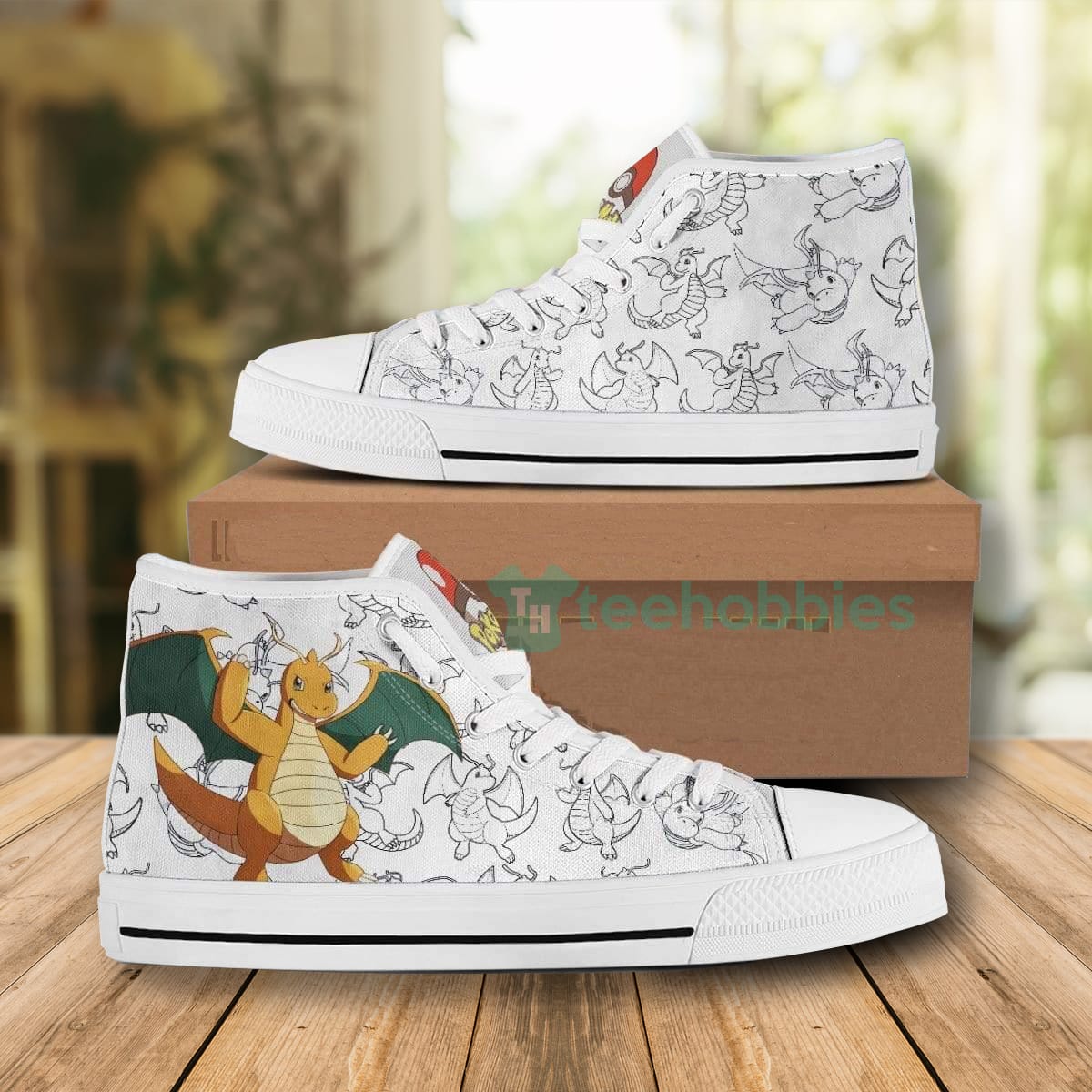 Dragonite High Top Canvas Shoes Custom Pokemon