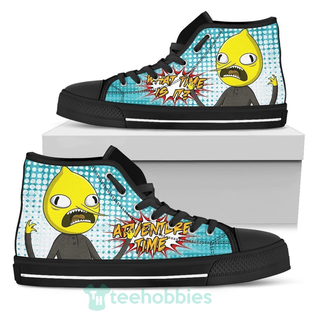 Earl Of Lemongrab Sneakers Adventure Time High Top Shoes Gift Product photo 2