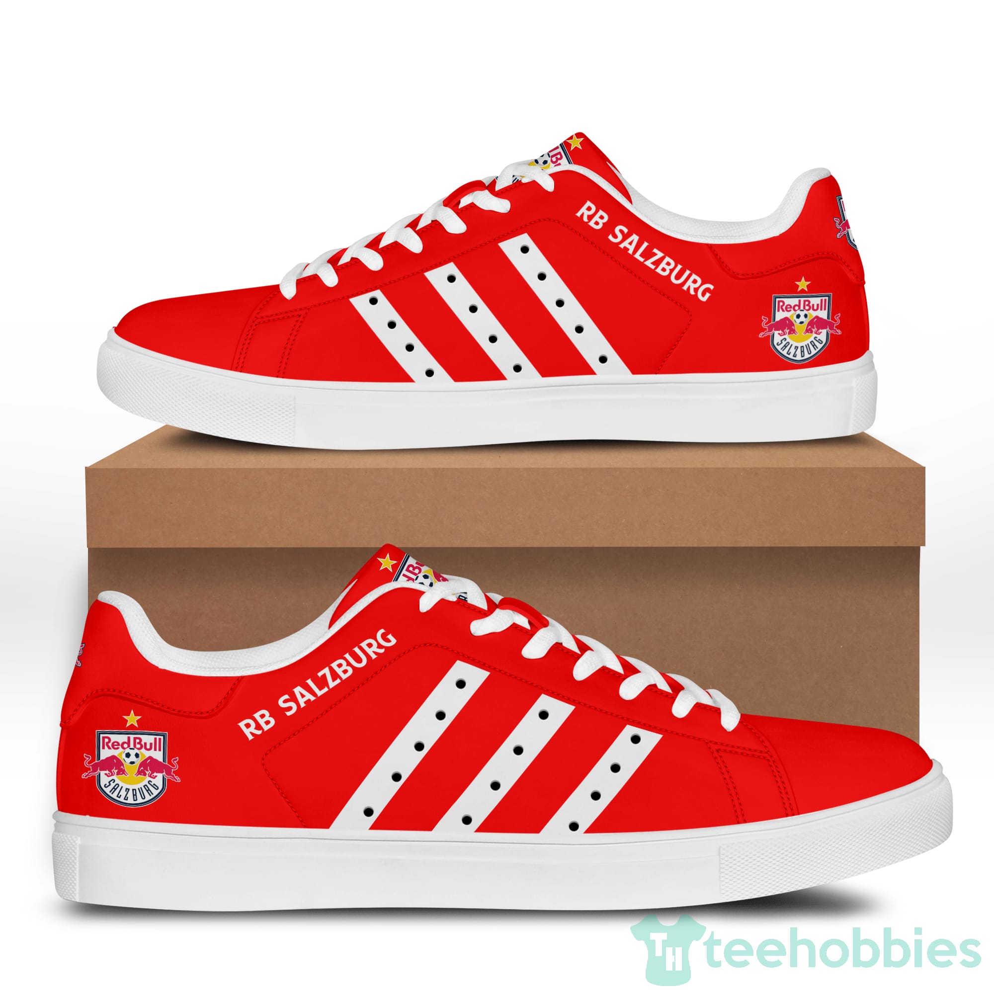 Fc Red Bull Salzburg  Red Low Top Skate Shoes Product photo 1