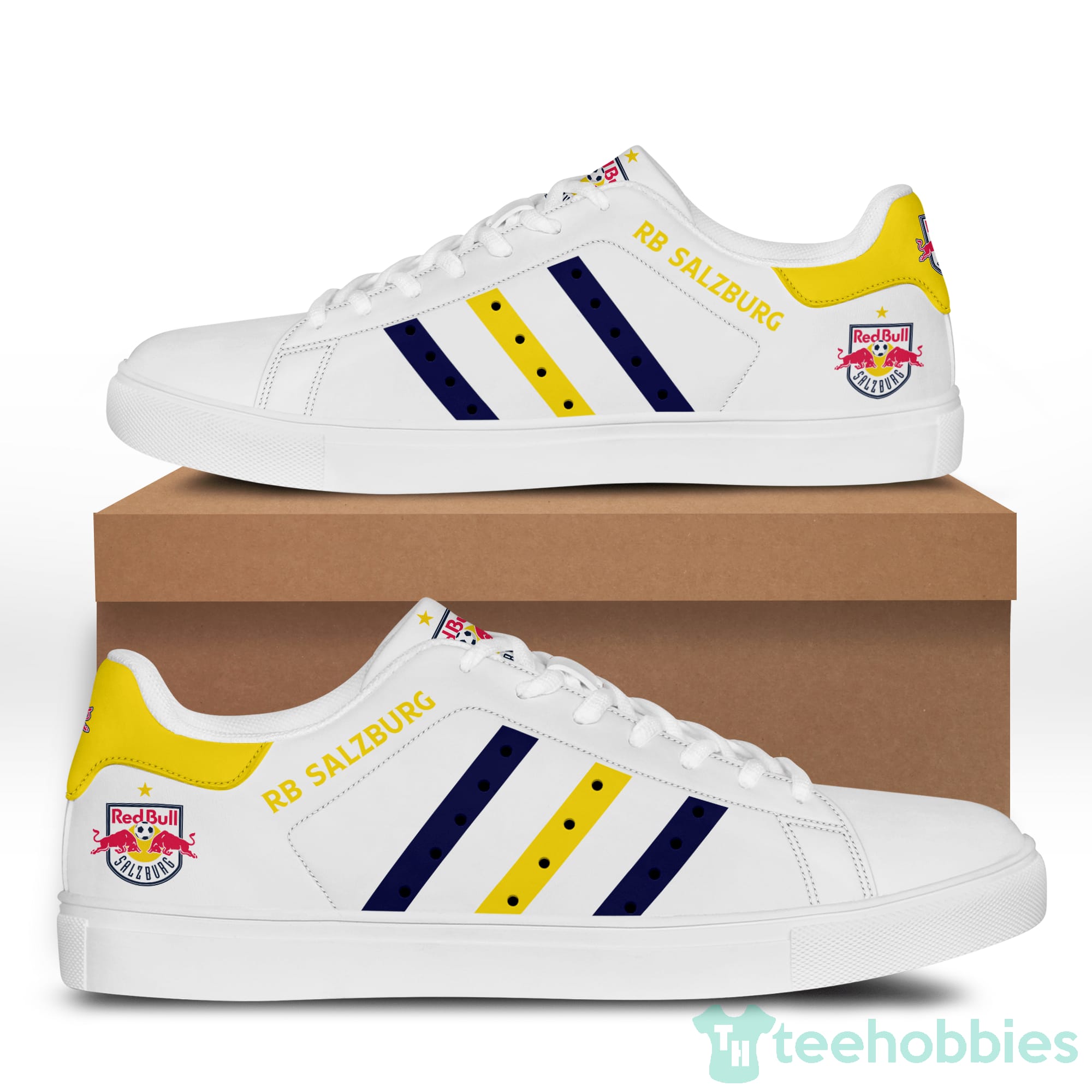 Fc Red Bull Salzburg White Low Top Skate Shoes Product photo 1