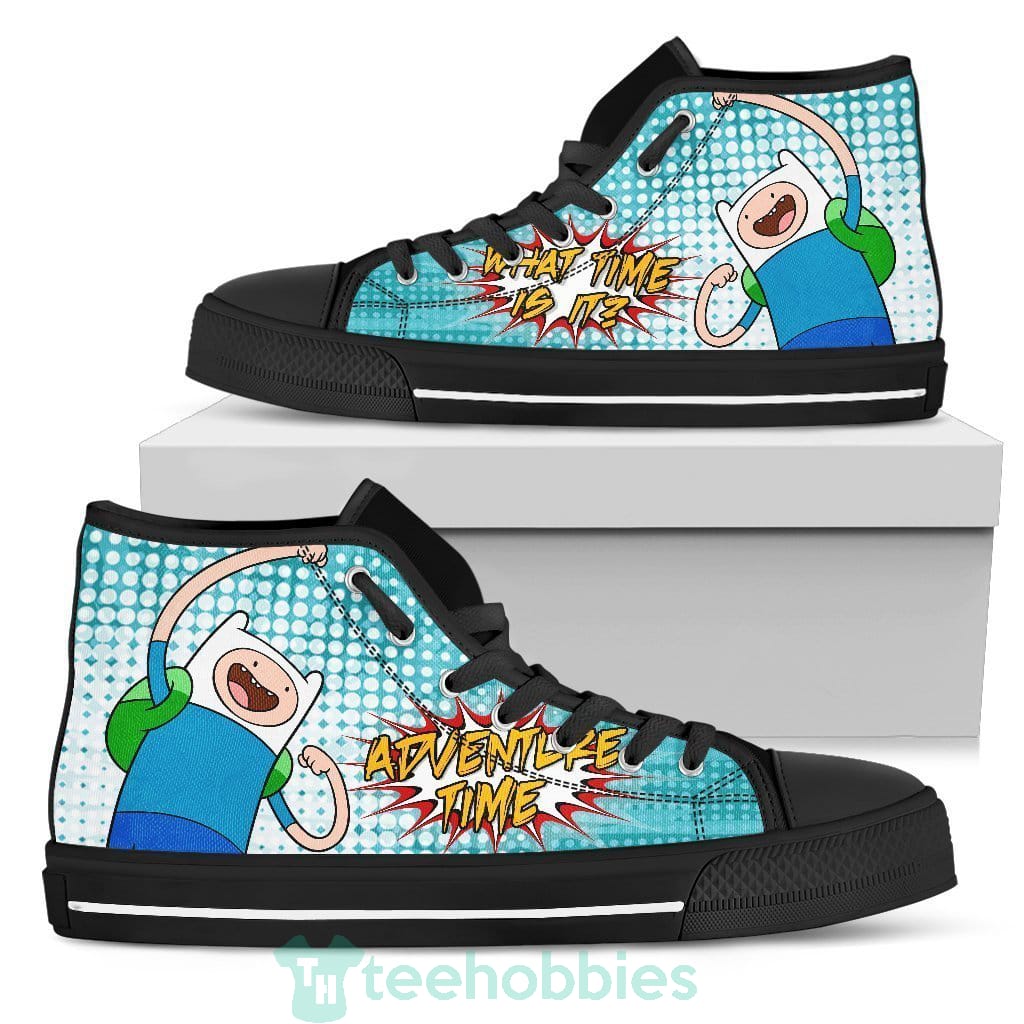 Finn Sneakers Adventure Time High Top Shoes Funny Gift