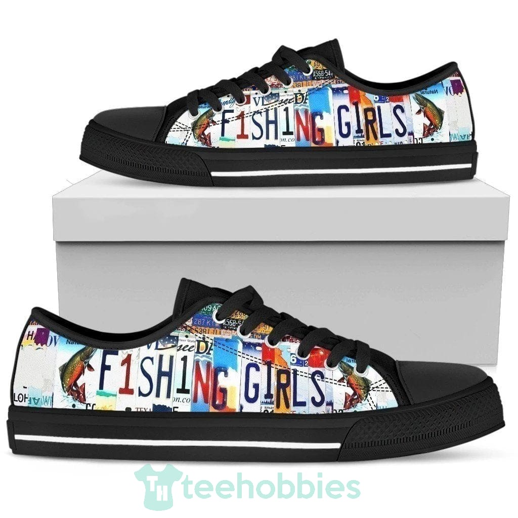 Fishing Girl Style Women Low Top Shoes Gift Idea