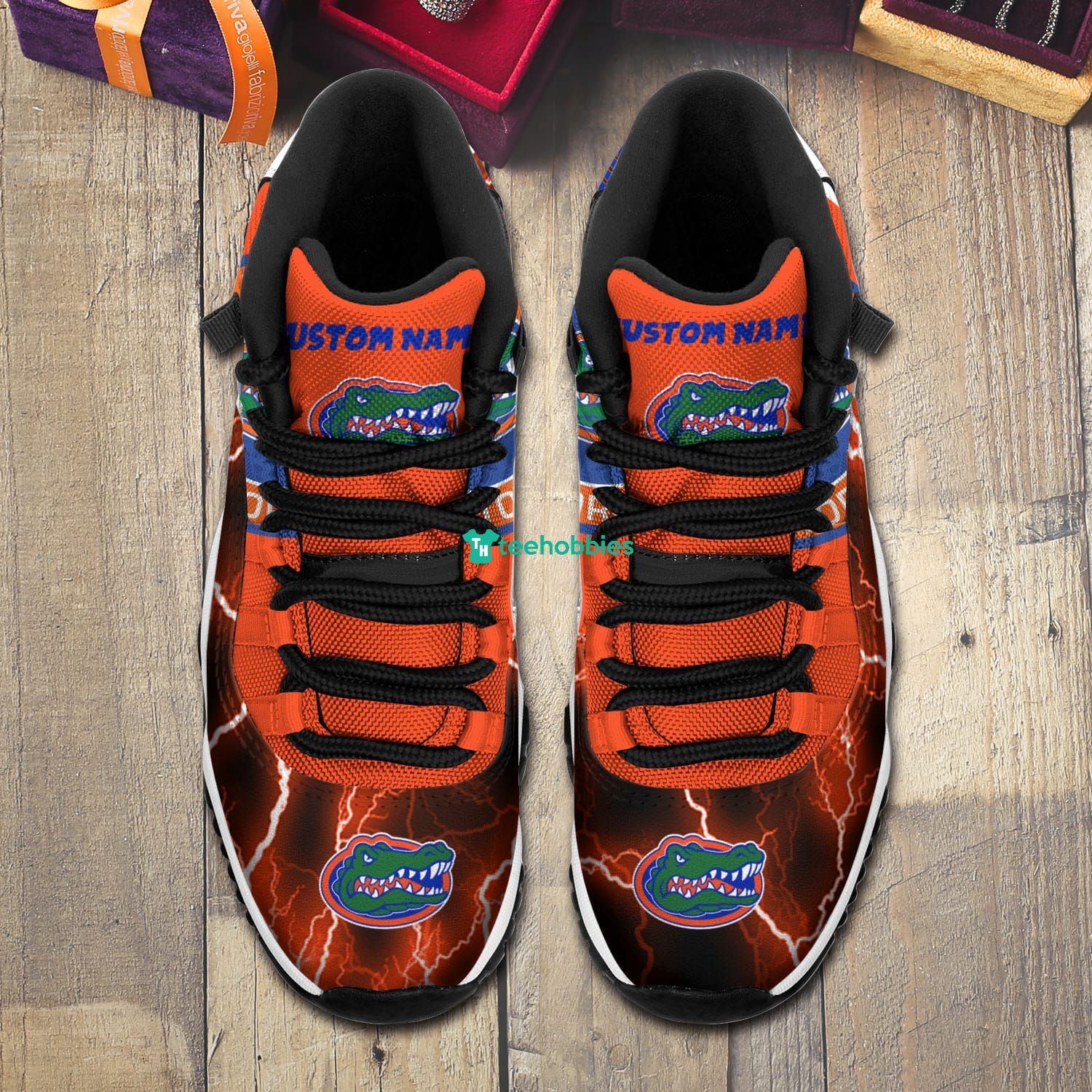 Florida Gators Custom Name Air Jordan 11 Shoes Sneakers Mens Womens Personalized Gifts Product photo 2